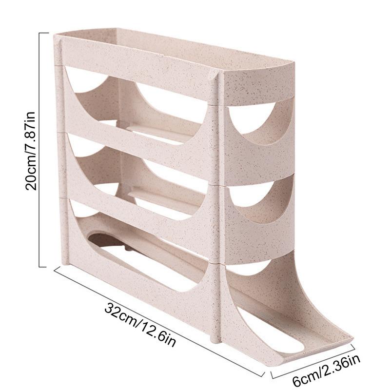 4-ярусный держатель для яиц Диспенсер для яиц Автоматическая стойка для перекатывания яиц Стойка для хранения яиц Распределитель яиц Стойка для хранения яиц Для кухни