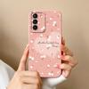 Phone Case For Samsung S21 S20 FE M13 M14 M32 Note 20 M53 Back Cover Pretty Flower Coloured Drawing Shockproof Soft Silicone Housing Capas For Samsung