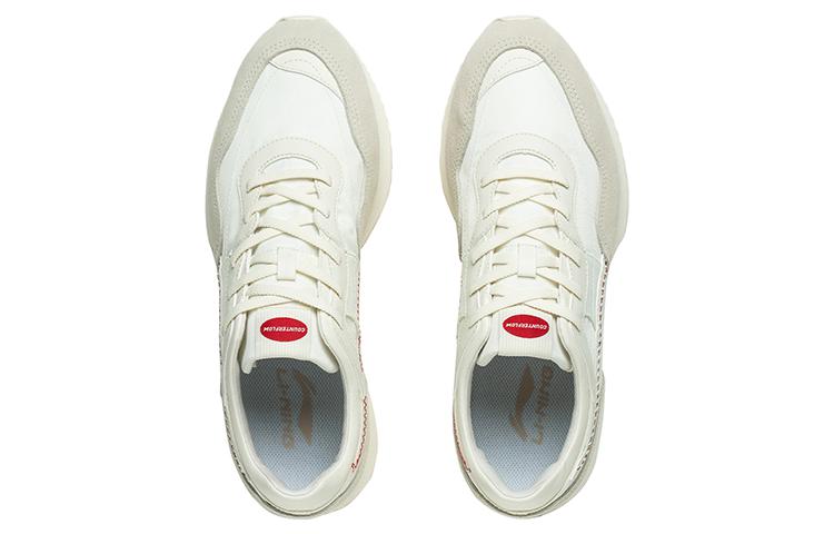 Li Ning CF Forest Woven Abrasion Resistant Breathable Low top Sports Casual Shoes Women's Cream White AGCT174-1