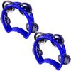 AllBright Tambourines, Set of 2, Semicircular, Round (Blue), Perfect for Musical Instruments, Percussion, Karaoke, and More