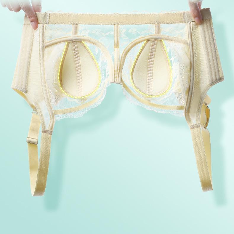 Lingerie Women's Large-sized Close-in Bra Thin Tapered Anti-sagging Bra Without Underwire Push Up Bra