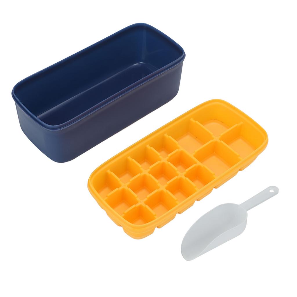 Ice Cube Tray Office Home Soft Reusable Silicone Ice Cube Mold Large Capacity Ice Maker With Lid Ice