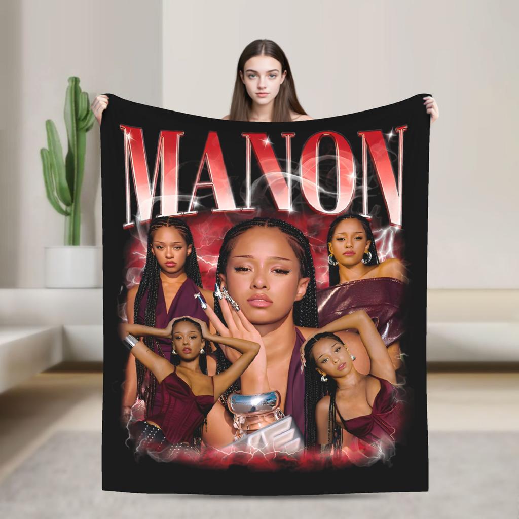 Katseye Members Kpop Fleece Blankets Gnarly Creative Throw Blanket for Sofa Bedding Lounge 125*100cm Quilt
