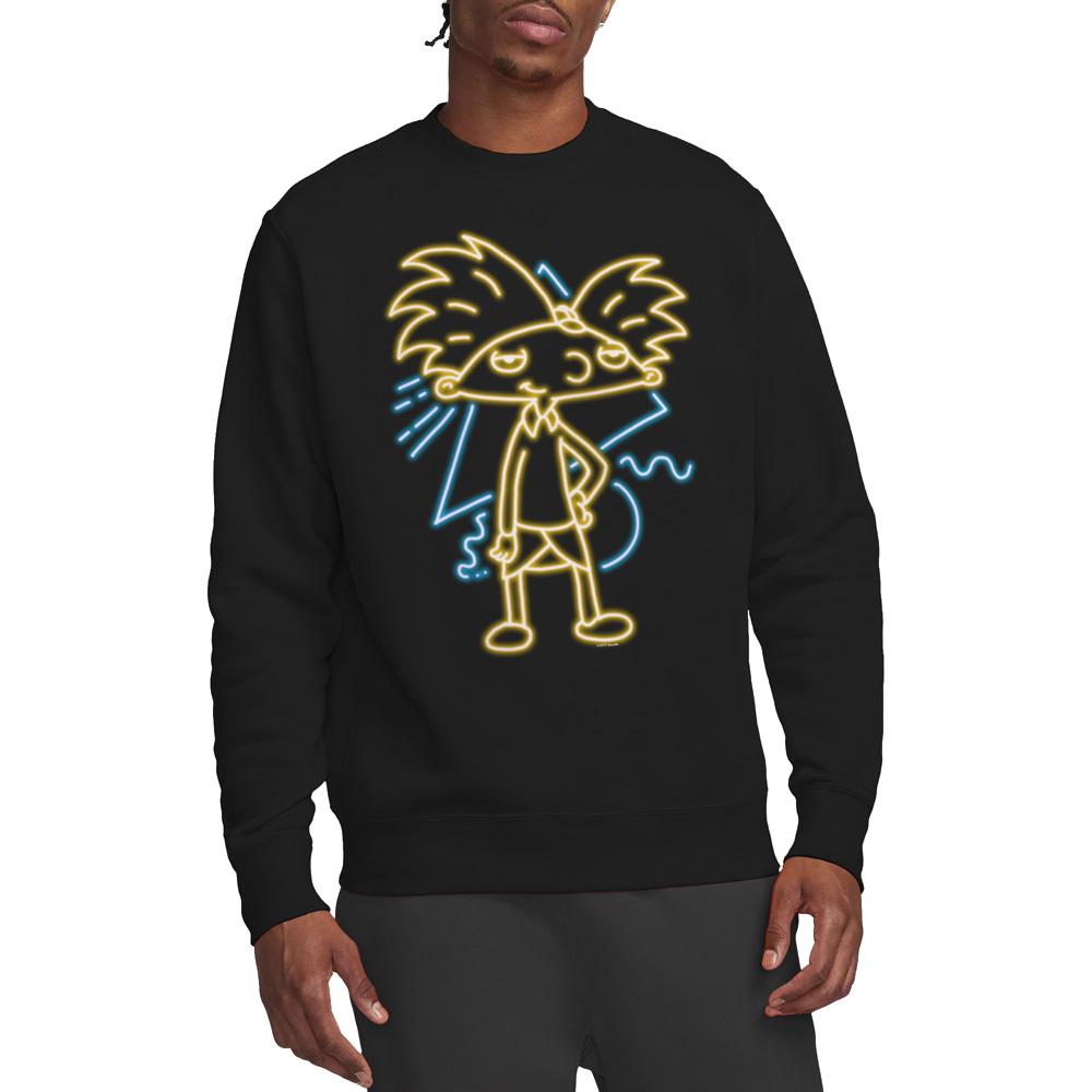Hey Arnold! Unisex Adult Neon Sweatshirt