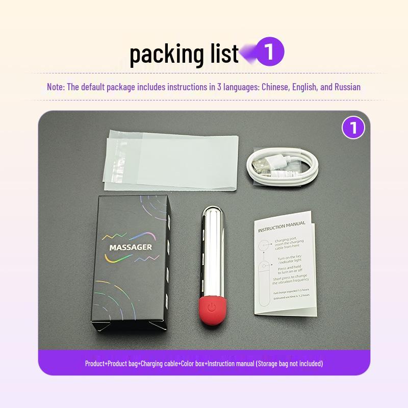 Enhanced Shock-Absorbing Multi-Color Vibrating Massager for Dorms