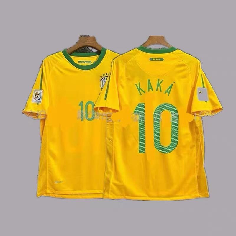 Vintage jersey 0607AC Milan No. 22 Kaka national team Brazil France Portugal short-sleeved home and away jersey