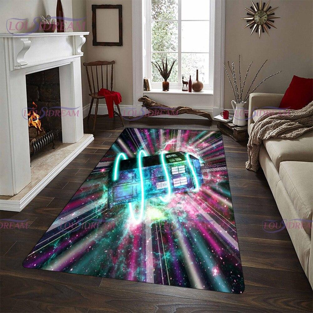 Тайный доктор. Коврик из серии «Доктор ТВ» для спальни, 3D ТАРДИС с принтом, большой ковер для зала, напольный ковер для гостиной, ковер для комнаты, декор