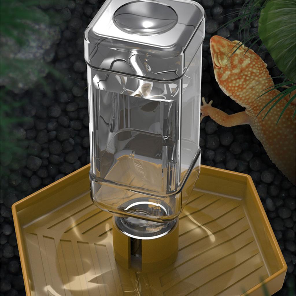 Автоматический дозатор воды для рептилий, легкоочищаемая кормушка, миска для воды для черепах и ящериц, поилка для домашних животных Anticlip