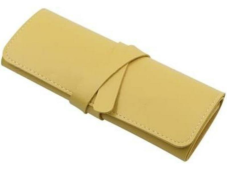 Кожаный дорожный футляр для ювелирных изделий: Прочная складная сумка для хранения с застежкой-молнией и множеством карманов.