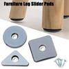 8pcs Anti-abrasion Floor Mat with Screws Thickening Slider Pad Easy Move Heavy Furniture Table Bases Protector Legs Hardware