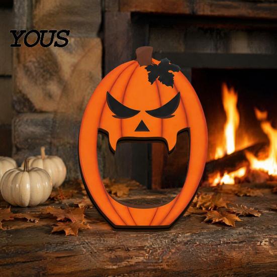 Утолщенные Деревянные Хэллоуинские Поделки Деревянные Украшения BOO для Настольного Многоярусного Подноса, Деревянные Знаки с Буквами Boo Креативные Украшения Праздничные Домашние Вечеринки