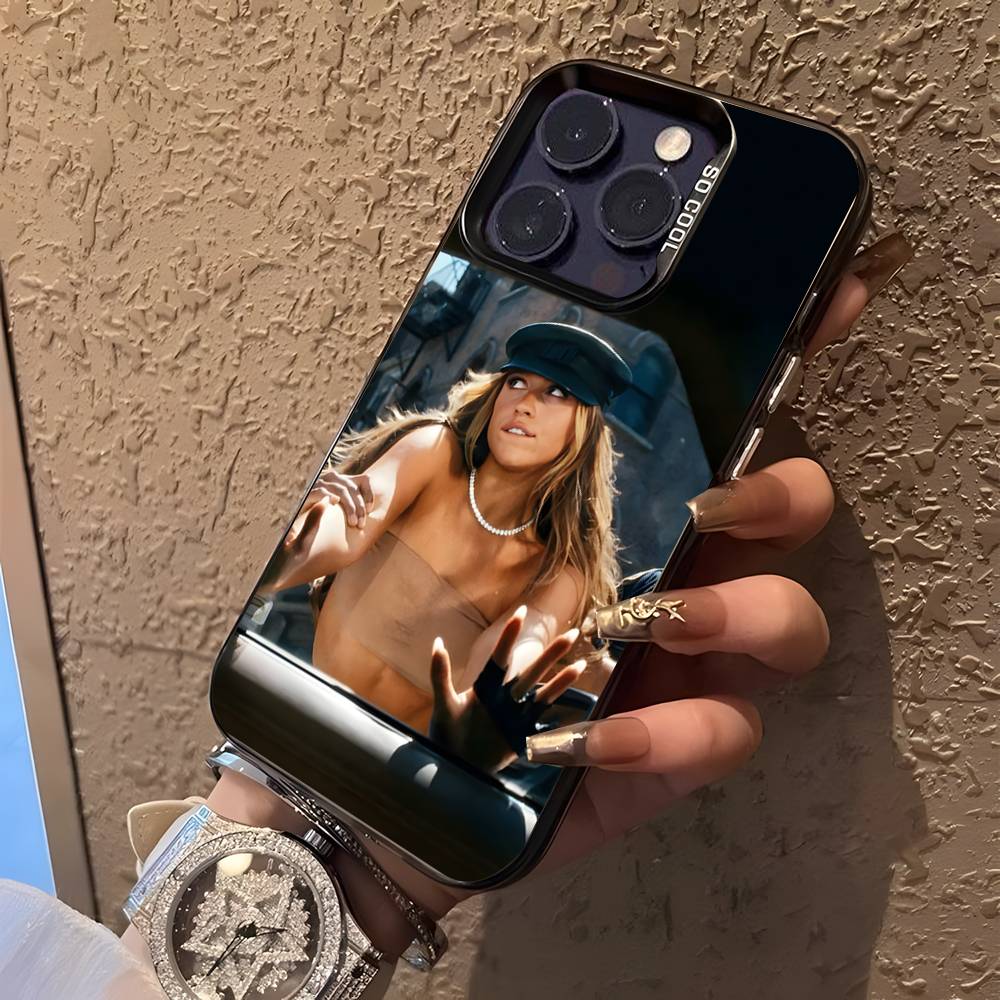 Tate Mcrae So Close To What For iPhone 17,16,15,14,13,12,11,Mini,Pro,E,SE4,XS,MAX Black Candy Matte Cover