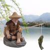 Fisherman Craft Micro Landscape Bonsai Decoration Miniature Figurine Fairy Garden Ornament