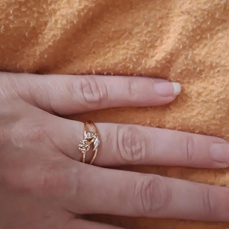 1 шт. Модное кольцо с розой, темпераментное, нишевое, в крутом стиле