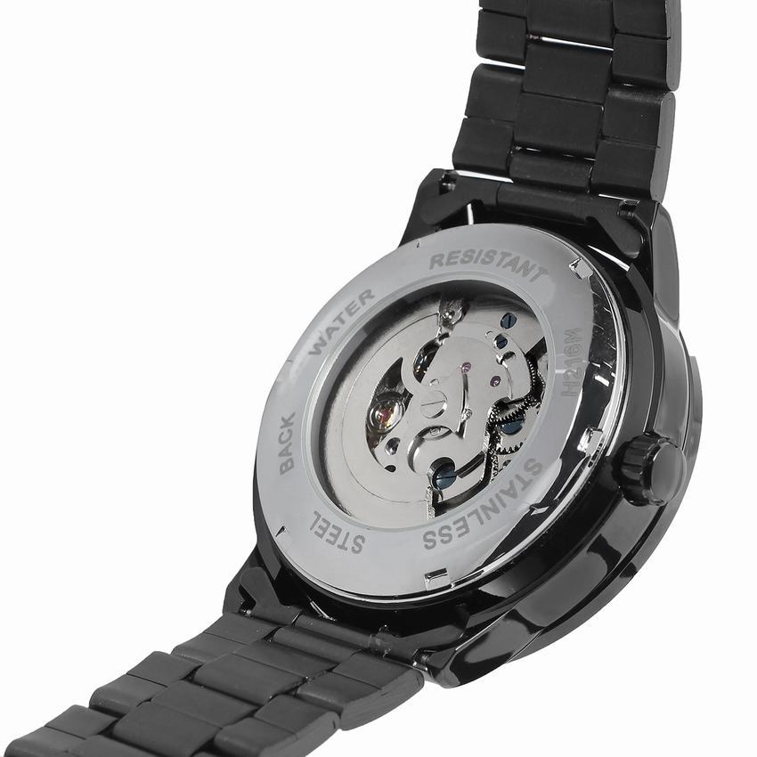 T-winner Мужские модные повседневные полые механические автоматические механические часы