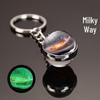 Двусторонний брелок для ключей Crystal Galaxy с дизайном планет и Луны