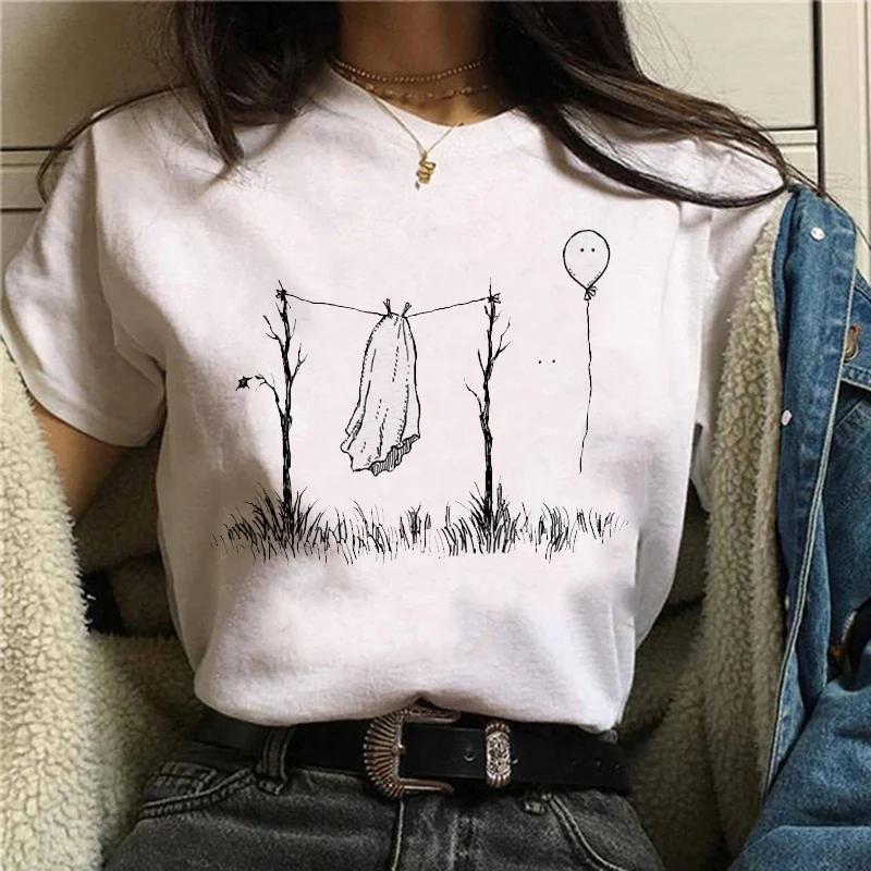 Cartoon Retro Tshirt Top Fashion Trend Style s Cartoon Autumn Autumn Halloween Thanksgiving Womens Fashion Tshirt Women