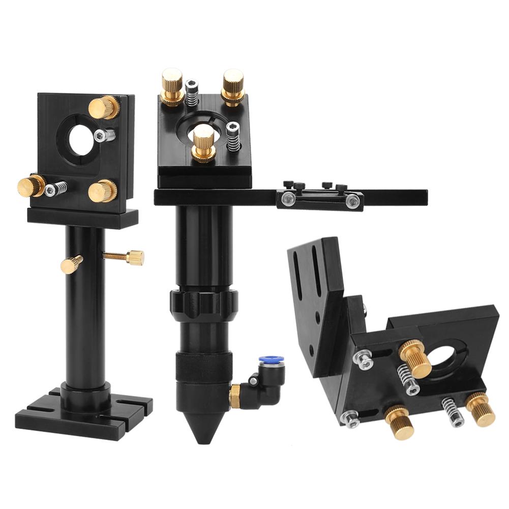 Black Oxide Film Aluminum Laser Head Mirror Frame Set for Laser Engraving Machine(63.5 101.6mm)