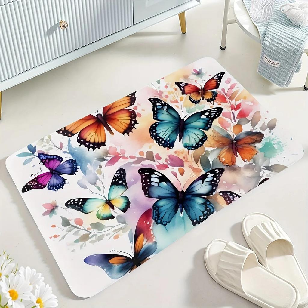 1PC Teddy Dog Pattern Door Mats Kitchen Rugs Non-Slip Pop arts design Bedroom Rugs Bath Mat Carpet for Home Sink Laundry Decor