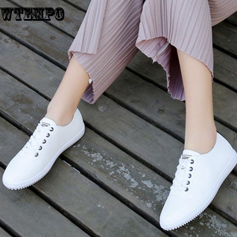 Летние кроссовки, женские туфли на плоской подошве, повседневная обувь, обувь из искусственной кожи с мягкой подошвой, белая