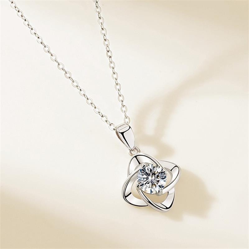 Ожерелье из четырех листьев Lucky Grass для женщин на лето, корейский простой кулон для универсальной цепочки на ключицу