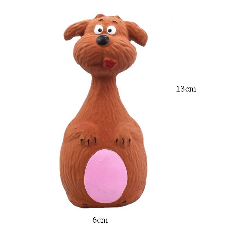 Latex Dog Toys Sound Squeaky Elephant/Cow Animal Chew Pet Rubber Vocal Toys For Small Large Dogs Bite Resistant Interactive Toy