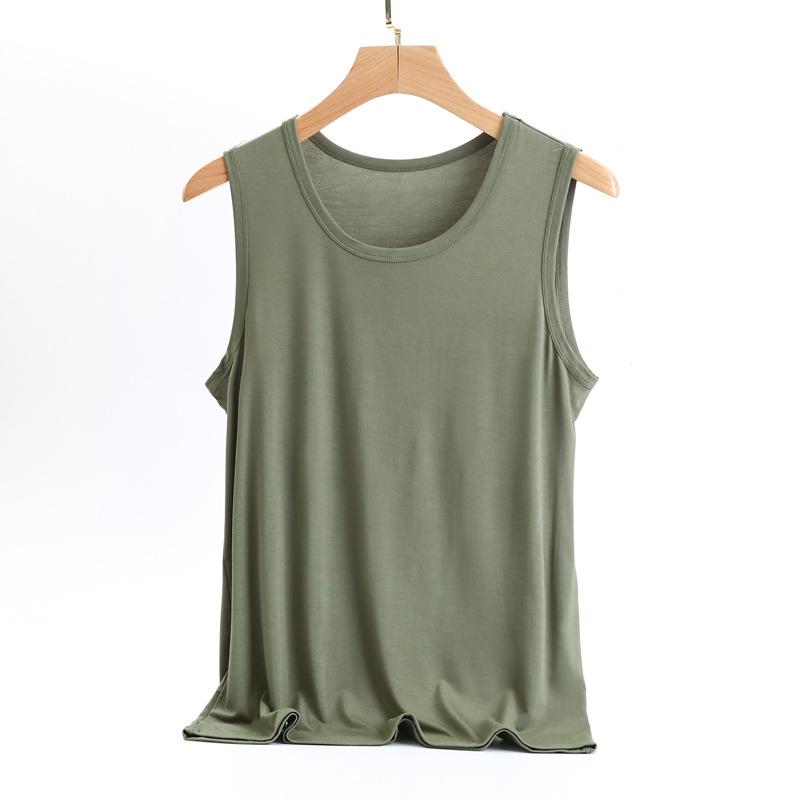 Men's Plus Size Slim Fit Modal Tank Top - Sleeveless Summer Sports Base Layer Undershirt 2023