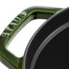 Staub Staub Oval Basil Green Both Hand Enamel Pot IH Compatible Japanese La Cocotte Round "Cocotte 33cm" [Authorized Product] 40509-691
