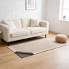 Rug Pad 0.91 x 1.52 m, Non-slip Carpet Area Pad, Rug Mat Padding with Dual Surface Felt Cushion & Rubber Gripper, Hardwood Floor Protection for All