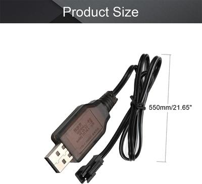 USB-кабель для зарядки SM-2P | Выход 250 мА для радиоуправляемых машин и радиоуправляемых вертолетов | Совместим с липо-аккумулятором 3,7 В