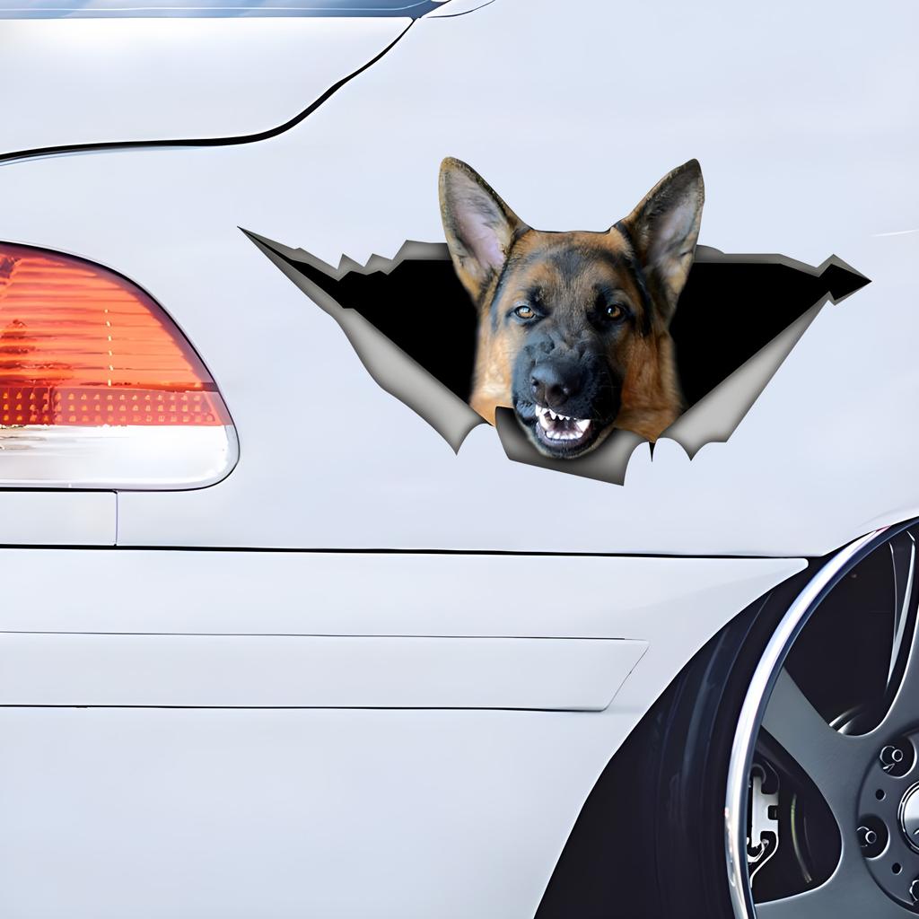 Злая немецкая овчарка наклейки на бампер автомобиля окна для автомобиля грузовик фургон модные наклейки виниловый материал наклейки