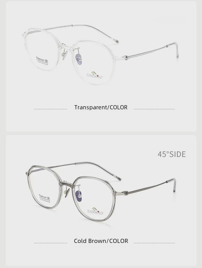 Danyang Olive Green Ultra-Light Оправа для очков для близорукости - Модная титановая оправа Feather для женщин и мужчин