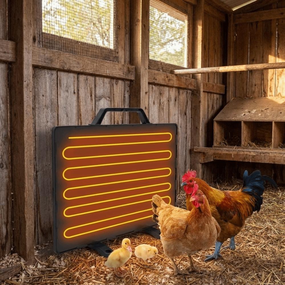 Automatic Poultry Heating Panel Quiet Animal Heating Lamp Safe Heating Pad Poultry House