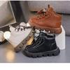 Children's Soft Leather Martin Boots (Ages 1-5) - 2025 New British Style for Boys and Girls, Soft Sole, Spring/Autumn Collection