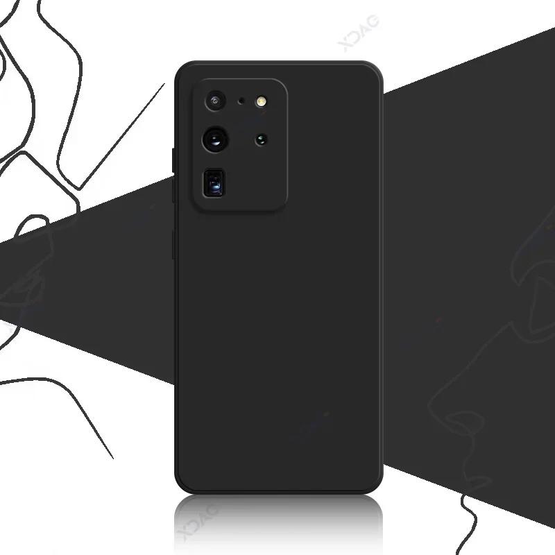 Чехол для мобильного телефона Samsung Galaxy S20 FE Plus Ultra SamsungS20Ultra S20Plus 5G Мягкий квадратный жидкий силиконовый чехол-сумка