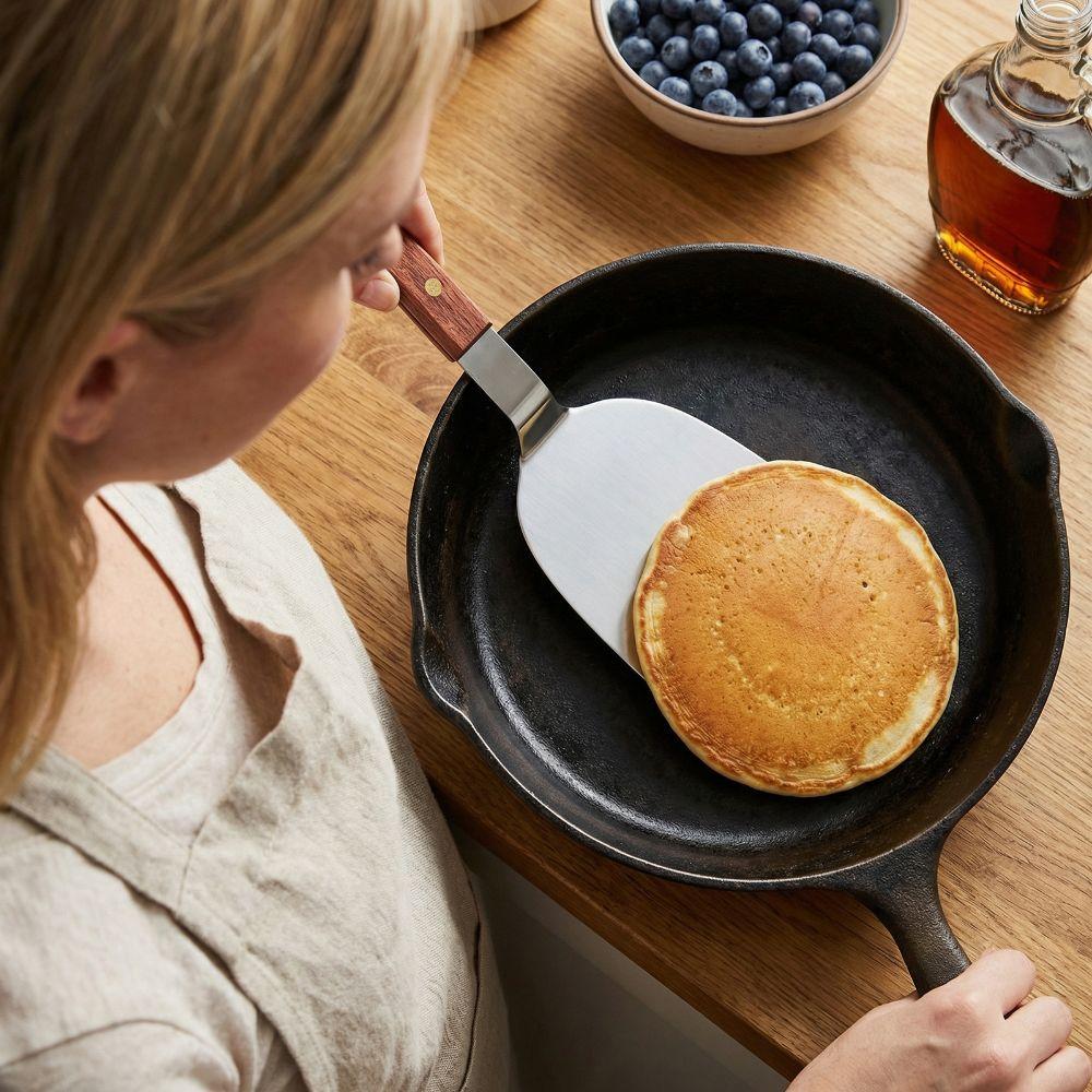 Wide Blade Barbecue Spatula Stainless Steel Teppanyaki Spatula Flipper Pancake Turner  Kitchen