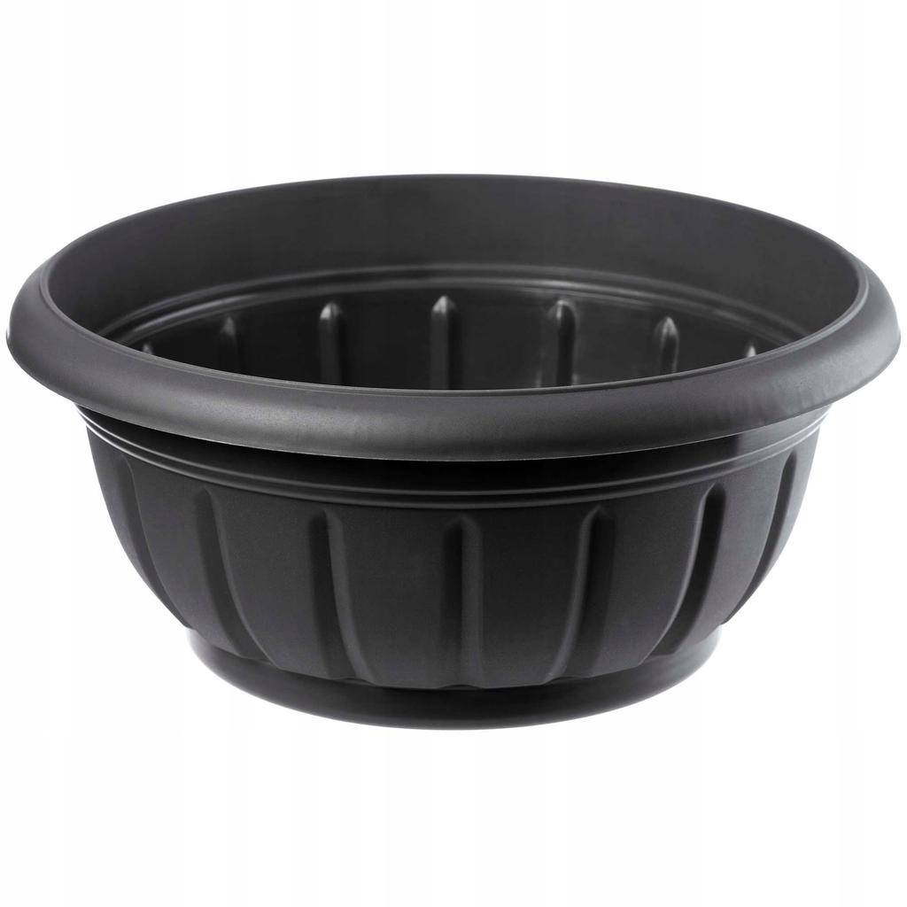 KADAX misa cmentarna Donica Plastikowa Na Kwiaty 38 cm Antracyt