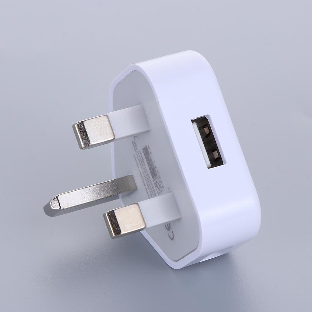 Home 1 Port USB 3 Pin UK Plug Power Adapter USB Charger Wall Charger