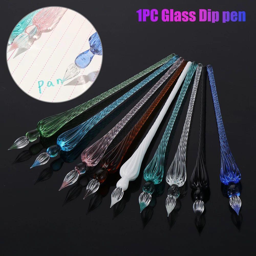 Supplies Calligraphy Handmade Signature Vintage Crystal Dipping Pen Fountain Pens Glass Dip Pen
