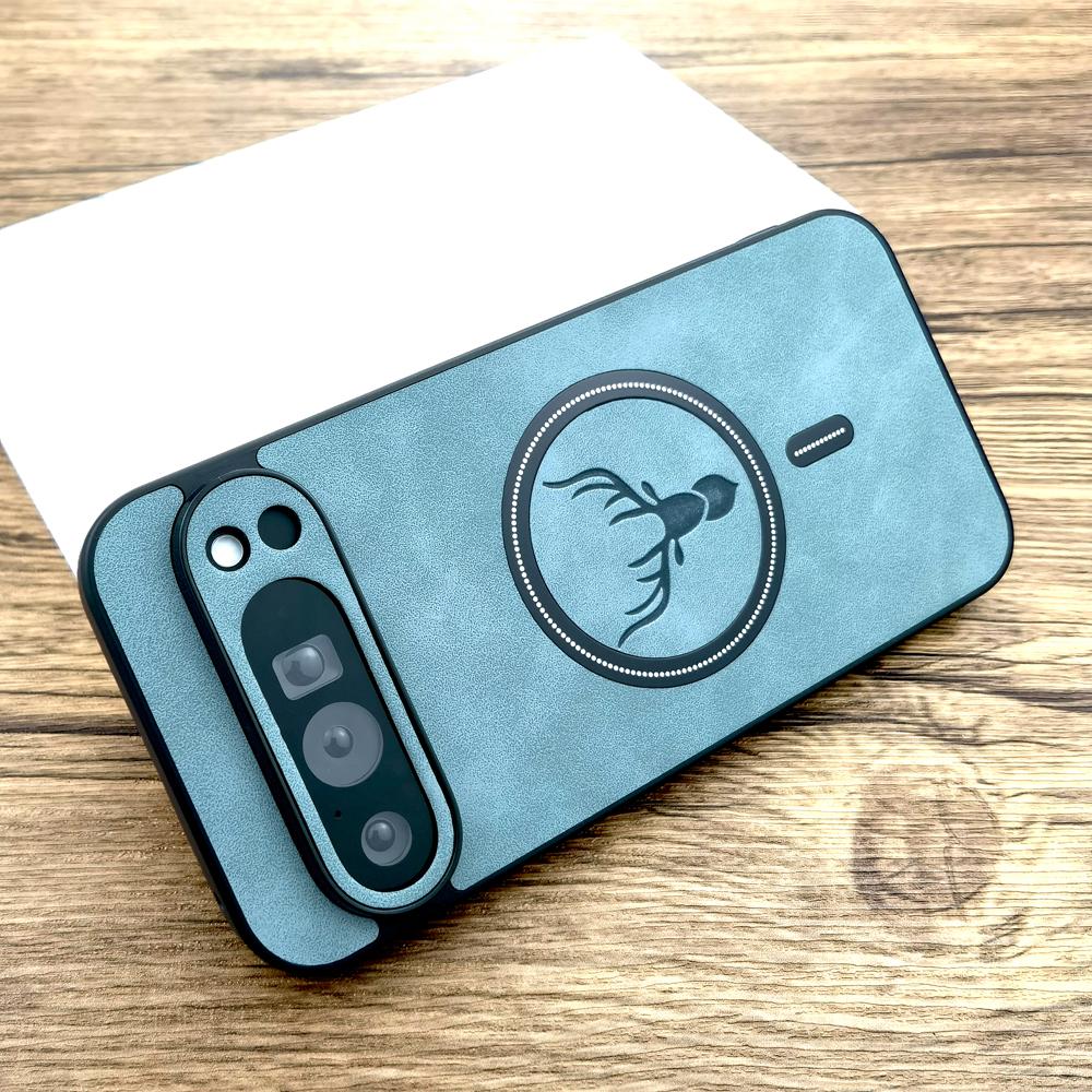 Роскошный чехол из искусственной кожи для Google Pixel 10 9 8 7 Pro XL A 9A 8A 7A 10Pro 9Pro 8Pro 7Pro ProXL Magsafe Беспроводная зарядка Чехол