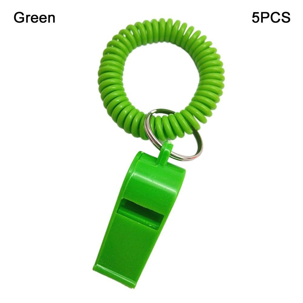 5pcs With Rope Spring Wristband Whistle Football Basketball Tool Training School Soccer Tools