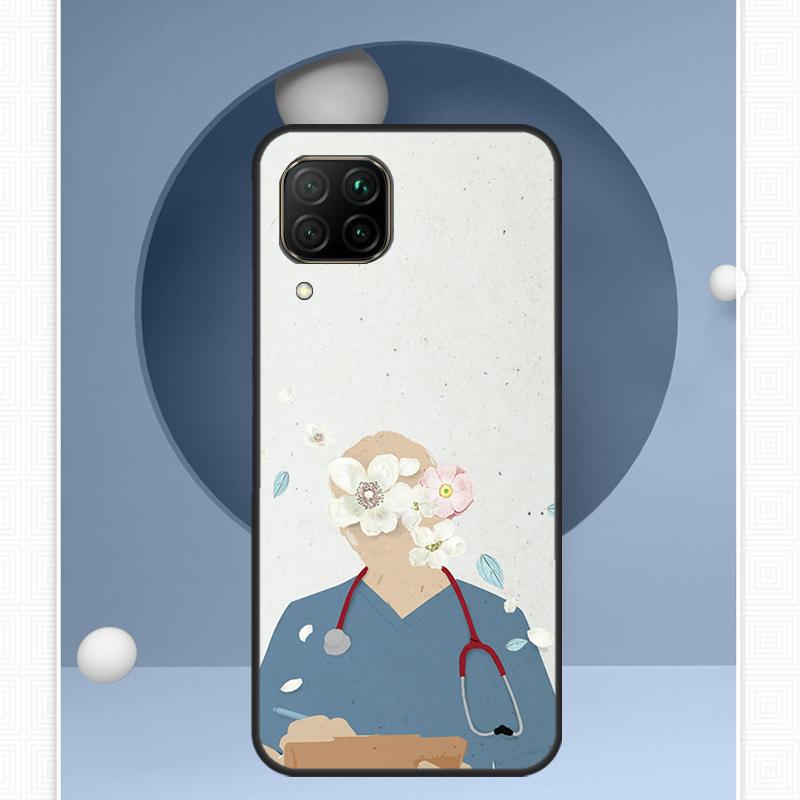 Чехол для Huawei Nova Y91 Y60 Y70 Y72 Y90 Y61 12s 12i 11i 8i 10 9 SE P20 P40 Lite P30 P60 Pro с рисунком 'Медсестра Медицина Здоровье'