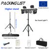Portable Gig Bar 2x30W RGBW butterfly Strobe Par Moving Head Removable bar Light Disco Dj Party Stage Light With T bar Stand