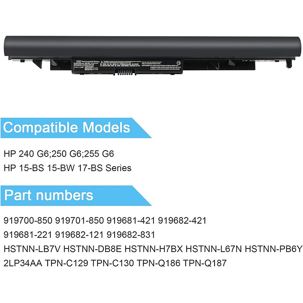 Аккумулятор JC03 JC04 для HP Запасной 919700-850 15-bs0xx 17-bs0xxx 15-bs1xx 15-bw0xx 17z-ak000 17-ak0xx 17-bs062st 17-bs020nr