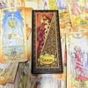 12*5.5см Низкострашное Таро Английский 78 Карт Колода Тайком Добавить Язык Цветов Сказочный стиль Мультяшное Таро