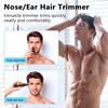 Nose and Ear Hair Trimmer for Men 12000 RPM USB Rechargeable Profional Painl Eyebrow Hair Clipper 360 Roating DualBlades Waterp