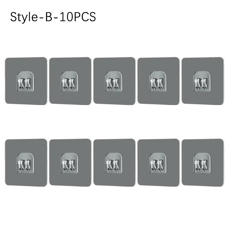 Самоклеящиеся крючки Крючок-зажим для карниза без прокола Подвесной держатель для карниза для душевой занавески Бытовой фиксированный держатель для подвесного крючка