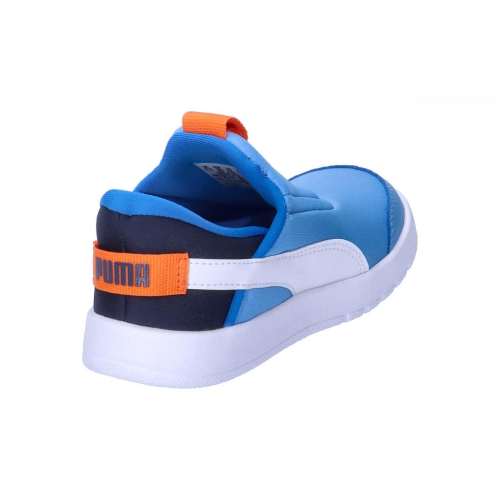 PUMA Courtflex v3 EASE IN Infant Unisex 2024 Team Light Navy Size cm Sneakers, Fall/Winter Colorway, Blue/Puma White/Club (02), 14.0