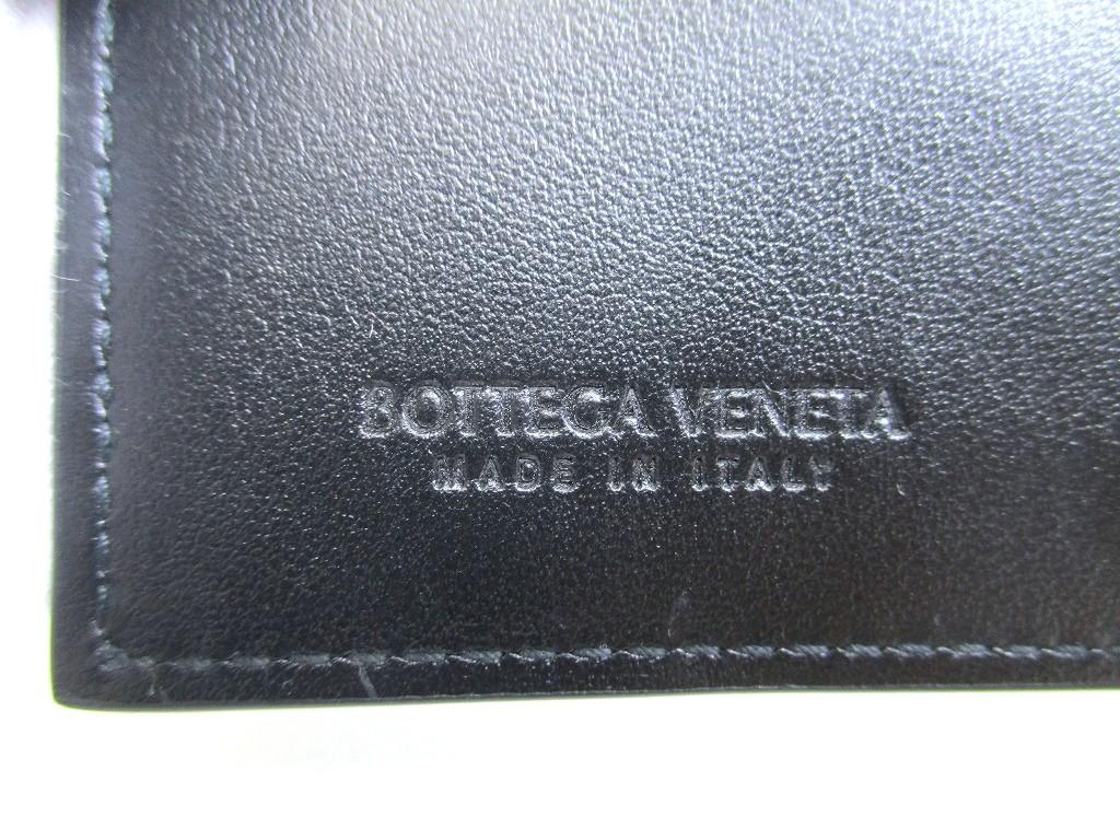 Оригинальный мужской кошелек BOTTEGA VENETA Cassette, черный, из кожи, складной, для купюр #a999 Открытая коробка