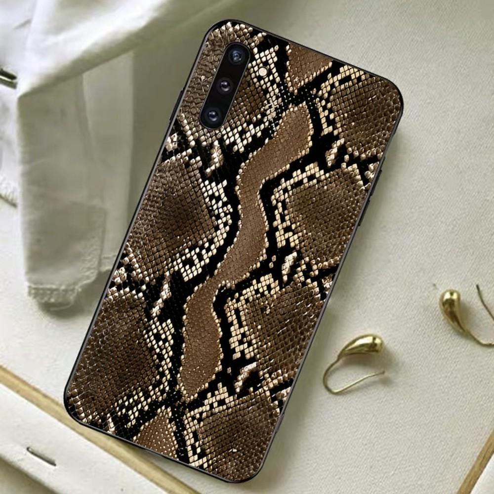 Чехол для телефона из змеиной кожи для Samsung A 13 21 30 31 32 51 52 53 70 для Huawei Honor 50 60 70 для OPPO vivo